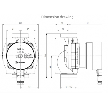 NMT MINI PRO 25/60-130 circulating pump
