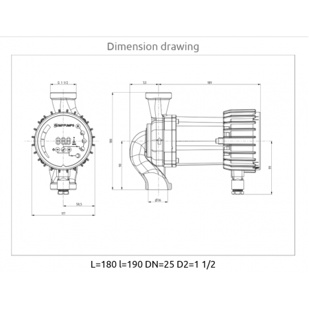 NMT SMART 25/100-180  basic threaded pump